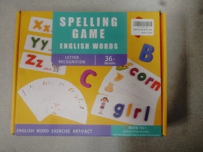English Word Exercise Artifact Spelling / Matching Game  - Image 1 of 4