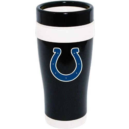 Taza de viaje Indianapolis Colts Hunter Mfg negra inoxidable 16 oz ENVÍO GRATUITO Foto 1 de 1