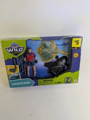 STINGRAY DIVE, WILD QUEST OCEAN PLAYSET Buzo, Sumergible, Equipo, STINGRAY Foto 1 de 4