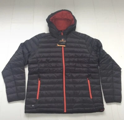 Stormtech Men’s Thermal Hooded Black Red Waterproof Jacket Size XL - RRP £130 - Image 1 of 4
