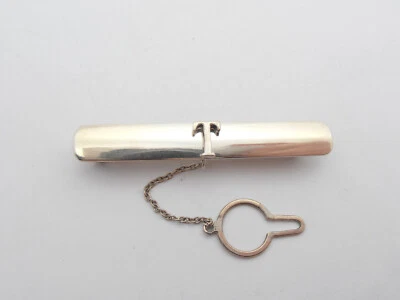 Fermacravatta in Argento 925 con Lettera - T - Iniziale Nome - Alfabeto - Immagine 1 di 4