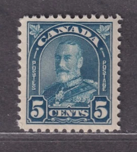 Canada Scott 170 MNH 1930 5¢ Dull Blue King George V Arch Issue - Foto 1 di 2