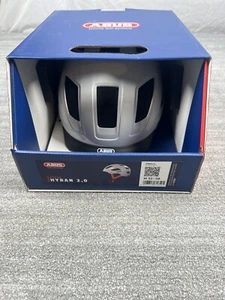Abus Hyban 2.0 Bike Helmet Brilliant Gray Medium 52-58 NEW WITH BOX - Picture 1 of 5