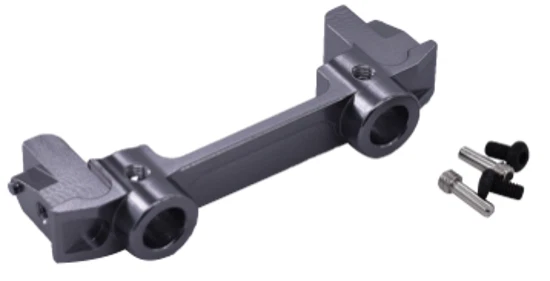 DTUP03004A Hobby Details Front Bumper Mount SCX10 II Gun Metal - Image 1 of 4