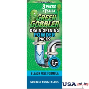 Drain Opening Clog Remover Tool Clog-Free Safe Pipes Septic Systems No Bleach - Picture 1 of 10