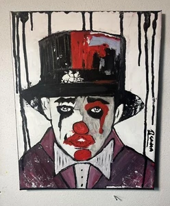 Pagliaccio 🤡  Acrilico su tela 24x30 - Foto 1 di 3