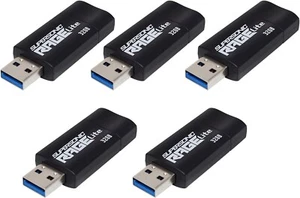 Patriot Rage 32GB USB 3.2 Flash Drive Chowany dysk na kciuk Memory Stick 5PAK - Zdjęcie 1 z 12