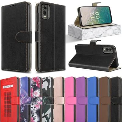 For Nokia XR21 5G Case, Slim Leather Wallet Flip Shockproof Stand Phone Cover - Image 1 of 4