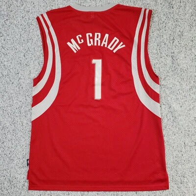 Camiseta Tracy McGrady Para Hombre XL +2 Houston Rockets #1 Baloncesto Roja Reebok NBA Foto 1 de 4