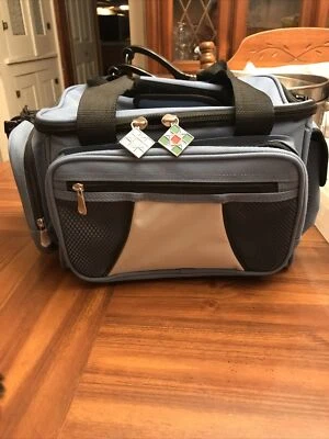 Bolsa de transporte de reserva de chatarra de costura azul  Foto 1 de 4