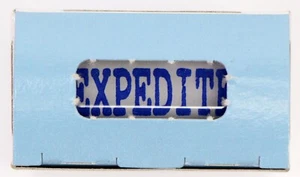 Expedite selbstfärbender Stempel blau Tinte Trodat druckvoll 4911 einfach Stempel NEU im Karton - Bild 1 von 7