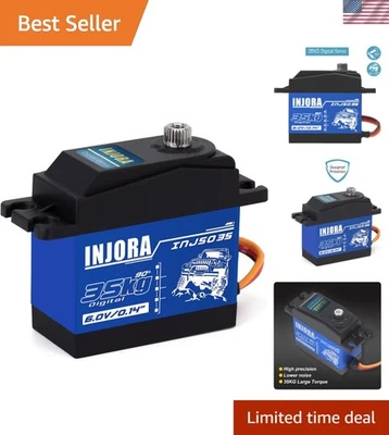 35KG Metal Gear RC Servo - Low-Noise Precision for Enthusiast Level Performance - Image 1 of 4