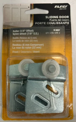 Rodillo de puerta corredera PLPCI N-6667 1/4" rueda de nailon desplazada nueva ENVÍO GRATUITO Foto 1 de 3