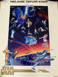 Star Wars Poster Druck handsigniert signed by Melanie Taylor Kent 36"x 24" - Bild 1 von 7