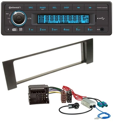 Continental MP3 DAB USB Bluetooth Autoradio für Audi A4 B6 00-04 Quadlock Doppel - Bild 1 von 4