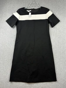 Pendleton Vestito Donna Piccolo Nero Bianco Colorblock Tubino Manica Corta Carriera - Foto 1 di 9