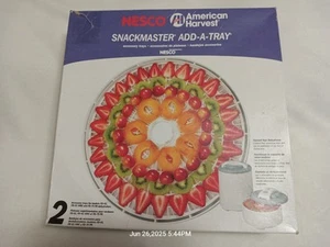 Nesco American Harvest Dehydrator Add a Tray 2 pk FD-61 and FD-75PR - Picture 1 of 21