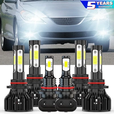 Faros antiniebla LED 6000K para Toyota Solara 2002 2003 - 6x 9005 9006 Foto 1 de 4