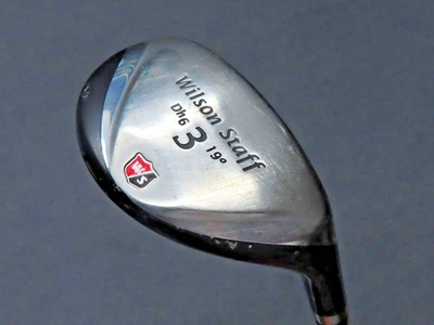 Wilson Staff Dh6 #3 híbrido 19° Aldila NVS-DL 85S rígido flexible grafito diestro Foto 1 de 4