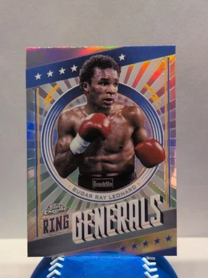 2024 Topps Chrome Boxing Sugar Ray Leonard #RG-1 Ring Generals SSP! CASE HIT! - Image 1 of 4