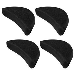 2 pares de insertos de relleno de zapatos de esponja para zapatos grandes reducen el deslizamiento del talón negro - Imagen 1 de 9