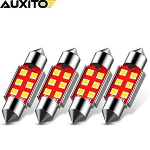 4PCS 36MM 6418 6411 White LED Bulbs For Car Dome Map Trunk Door Courtesy Light - Picture 1 of 11
