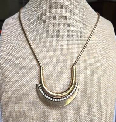 Chloe + Isabel Capri Convertible Pendant  Necklace Brushed Gold Tone Adjustable - Image 1 of 4