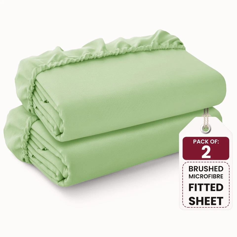 Lençóis de colchão elástico macio respirável bolso profundo qualidade hotel - Imagem 1 de 4