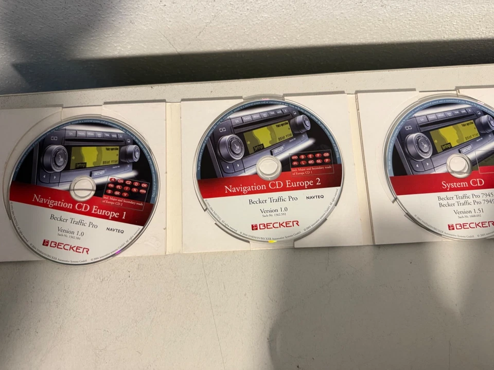 Becker Traffic Pro Version 1.0 Navigation CD Europe + System CD Sach Nr.1562.592 - Bild 1 von 4
