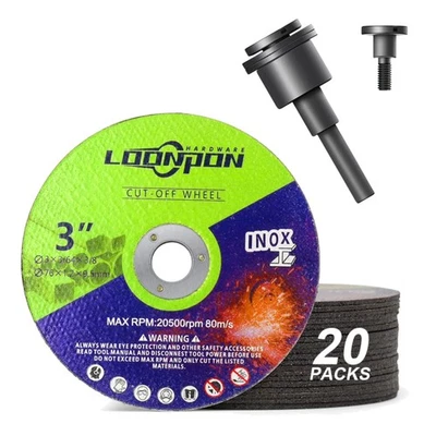 Trennscheiben 76mm, Harz, 20 Stück, Winkelschleifer, Metall, robust - Bild 1 von 2