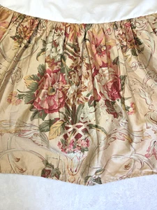 Ralph Lauren Guinevere Bedskirt Dust Ruffle 15" Drop Floral Cotton Sateen Full - Bild 1 von 8