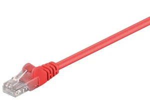 CAT 5e Netzwerkkabel, U/UTP; CAT 5-0100 U/UTP ROT 1m SB - Bild 1 von 1