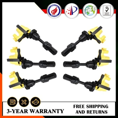 6x Ignition Coil Pack For 90-96 Nissan 300ZX Fairlady Z J30 3.0L 22448-30P01 - Image 1 of 4