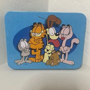 Garfield and Friends Special Edition Collector Tin with 2 Decks of Playing Cards - Picture 1 of 3