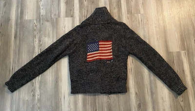 Polo Deportivo Ralph Lauren De Colección Lana 99’ Bandera Americana Mediano Foto 1 de 4