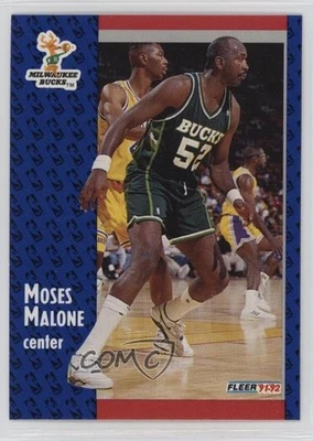 1991-92 Fleer Moses Malone #315 HOF - Image 1 of 2