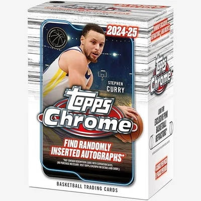 2024-25 Topps Chrome Basketball 32 Ct. Blaster Box | Factory Sealed - Image 1 of 4