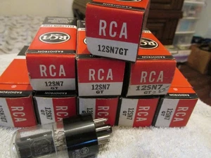 Vintage Lot Of 9 Electron Radio 12SN7GT Vacuum Tubes New old stock NOS in Boxes - Picture 1 of 4