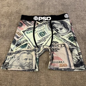 PSD Men's Small  Performance Boxer Briefs Underwear Money 100 50  Bright New - Picture 1 of 4