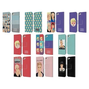 OFFICIAL JUSTIN BIEBER JUSTMOJIS LEATHER BOOK CASE FOR APPLE iPOD TOUCH MP3 - Picture 1 of 16