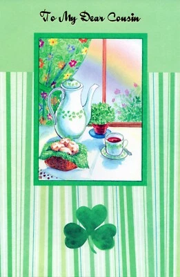 Warm HAPPY ST PATRICK'S DAY Card FOR DEAR COUSIN 🍀 Popular Greetings + Envelope - Image 1 of 4