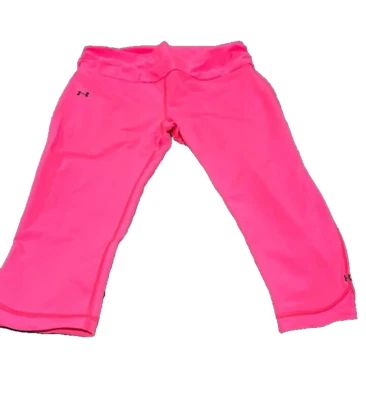 under armour heat gear hot pink compression capri leggings women’s sz L - Image 1 of 4