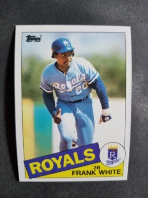 1985 Topps FRANK WHITE card # 743  [card 17] - Image 1 of 2