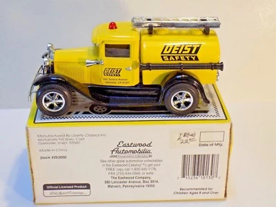 LIBERTY CLASSICS 1:25 FORD MODEL A STREET ROD FIRE TANKER DEIST SAFETY - Image 1 of 4