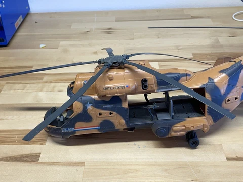 Vintage GI Joe 1986 Tomahawk Helicopter Incomplete Cover