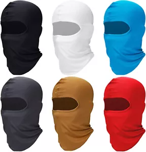 Máscara facial completa de pasamontañas protección UV esquí capucha solar máscaras tácticas para hombres mujeres - Imagen 1 de 26