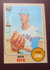 1968 Topps Rich Nye (Chicago Cubs) #339 EX/NRMT