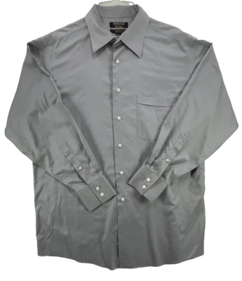 Camisa de platino sin planchar con botones manga larga etiqueta dorada de Murano para hombre talla L Foto 1 de 4