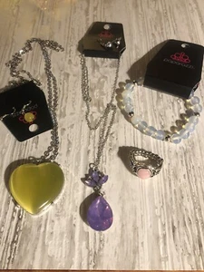 Paparazzi Jewely Lot - Necklaces - Bracelet - Ring - Iridescent & Moonstone - Picture 1 of 6