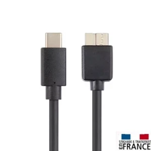 PH26 Ⓡ Câble USB Type-C vers Micro B 3.0 pour disque dur externe - Photo 1 sur 3